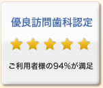 優良訪問歯科認定証